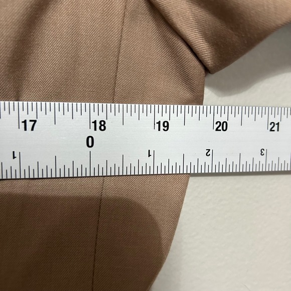 H&M Double Breasted Blazer Women's M Camel Tan NWT Preppy Academic Professional - Picture 4 of 16